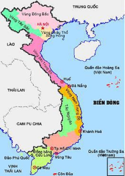 Vùng biển Việt Nam trong biển Đông